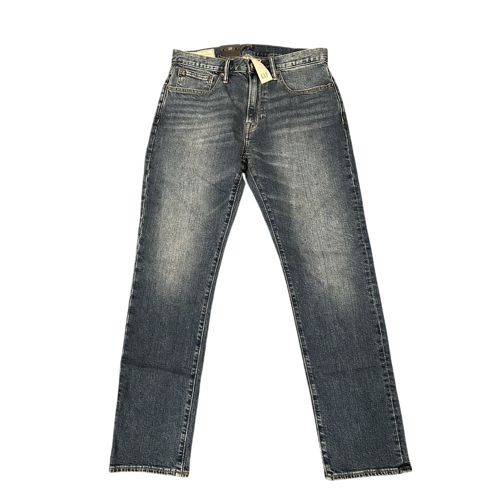 Gap Straight Jeans Mens 29x30 Blue GapFlex Medium Wash Denim